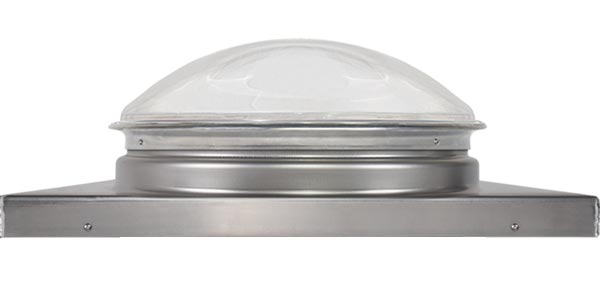 Natural Light commercial tubular skylight curb mount dome and flashing