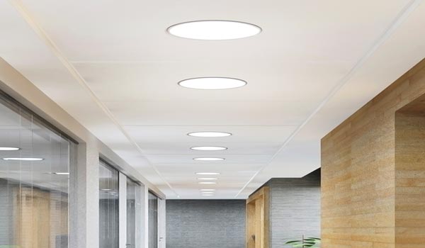 Several Natural Light hard ceiling commercial tubular skylights installed in office mobile