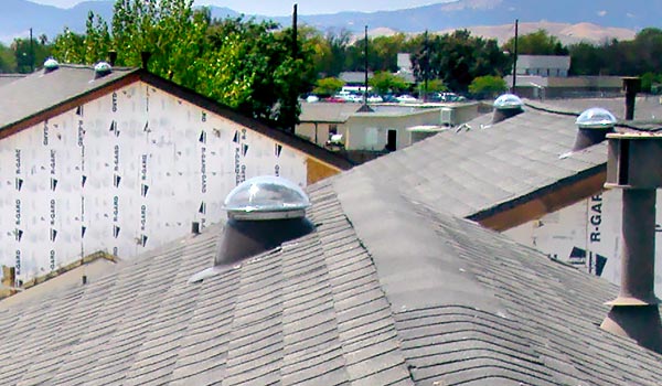 Several Natural Light tubular skylights installed new construction mobile